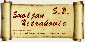 Smoljan Mitraković vizit kartica